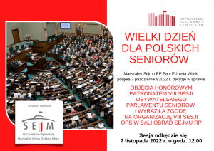 wielki dzien dla polskich seniorow 300x212 - VIII Sesja Obywatelskiego Parlamentu Seniorów już 7 listopada o godzinie 12:00