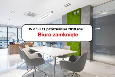 sako 20181011 biuro zamkniete 400x270 - W dniu 11 października 2018 w związku z konferencją w Tłokini Kościelnej, Biuro Aglomeracji Kalisko-Ostrowskiej będzie czynne tylko do godziny 11:30