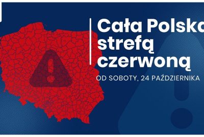 Cała Polska czerwoną strefą od 24.10