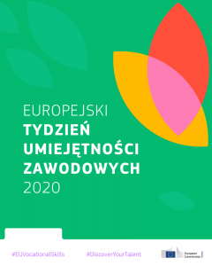 Plakat promujący Europejski Tydzień Umiejętności Zawodowych