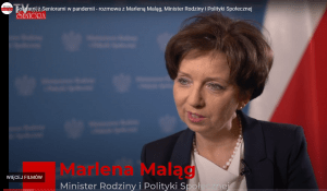 wywiad minister malag 300x175 - Solidarni z Seniorami w pandemii