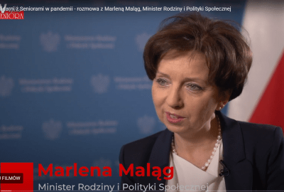 wywiad minister malag 400x270 - Solidarni z Seniorami w pandemii