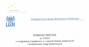 Współpracujemy z Uniwersytetem im. Adama Mickiewicza w Poznaniu ! porozumienie z uam 1 strona 300x160 - Współpracujemy z Uniwersytetem im. Adama Mickiewicza w Poznaniu !