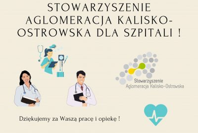 stowarzyszenie aglomeracja kalisko ostrowska dla szpitali  400x270 - Wsparcie dla szpitali w ramach projektu pn. "Program edukacji zdrowotnej, wykrywania HBV i HCV oraz szczepień przeciwko WZW typu B na terenie Aglomeracji Kalisko-Ostrowskiej" !