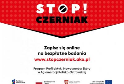 stop czerniak witryna 2021 400x270 - Bezpłatne badanie w kierunku wykrywania raka czerniaka dla mieszkańców AKO 18 września 2021 roku od godziny 8:00 do 18:00 na Głównym Rynku