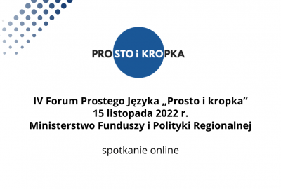 pj zajawka forum 400x270 - IV Forum Prostego Języka - relestracja