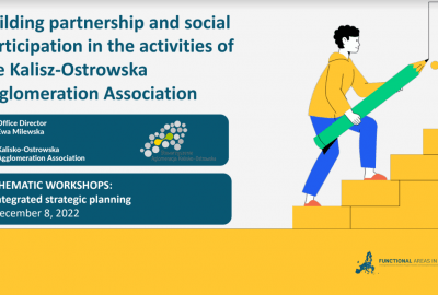fa eu ako 1 400x270 - Stowarzyszenie Aglomeracja Kalisko-Ostrowska była obecna na pierwszej Wymianie Wiedzy w ramach projektu Obszary Funkcjonalne w UE