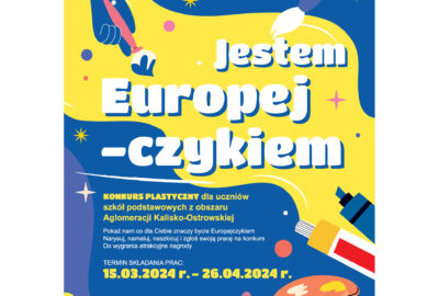jestem europejczykiem 400x270 - Zaproszenie do wzięcia udziału w konkursie plastycznym „Jestem Europejczykiem”