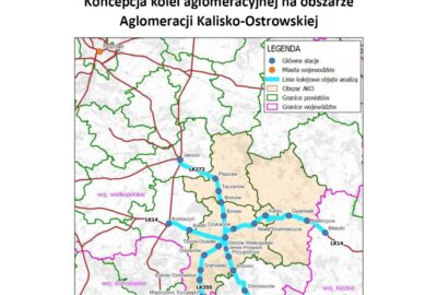 koncepcja kolej aglomeracyjna 1 400x270 - Koncepcja Kolei Aglomeracyjnej na obszarze Aglomeracji Kalisko-Ostrowskiej