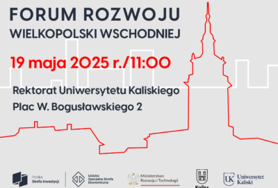 zaproszenie Kalisz v03 400x270 - Zapraszamy przedsiębiorców do udziału w ,,Forum Rozwoju Wielkopolski Wschodniej"!