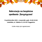 plakat florystyka 16.10.2025 150x150 - Zapraszamy na spotkanie florystyczne 18 października 2025 r. w godz. 10:00 –14:00 w Centrum Aktywizacji Lokalnej przy Urzędzie Miejskim w Ostrowie Wielkopolskim