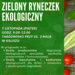 Zapraszamy lokalnych producentów z terenu Aglomeracji Kalisko-Ostrowskiej do udziału w Zielonym Ryneczku Ekologicznym – 7 listopada 2025 r., targowisko przy ul. 3 Maja w Kaliszu Zielony Ryneczek mieszkancy 7.11.2025 150x150 - Zapraszamy lokalnych producentów z terenu Aglomeracji Kalisko-Ostrowskiej do udziału w Zielonym Ryneczku Ekologicznym – 7 listopada 2025 r., targowisko przy ul. 3 Maja w Kaliszu