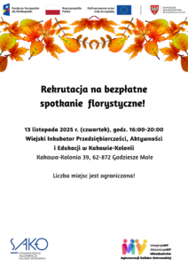 Stowarzyszenie Aglomeracja Kalisko-Ostrowska zaprasza do udziału w bezpłatnym spotkaniu florystycznym do Wiejskiego Inkubatora Przedsiębiorczości, Aktywności i Edukacji w Kakawie-Kolonii florystyka godziesze 212x300 - Stowarzyszenie Aglomeracja Kalisko-Ostrowska zaprasza do udziału w bezpłatnym spotkaniu florystycznym do Wiejskiego Inkubatora Przedsiębiorczości, Aktywności i Edukacji w Kakawie-Kolonii