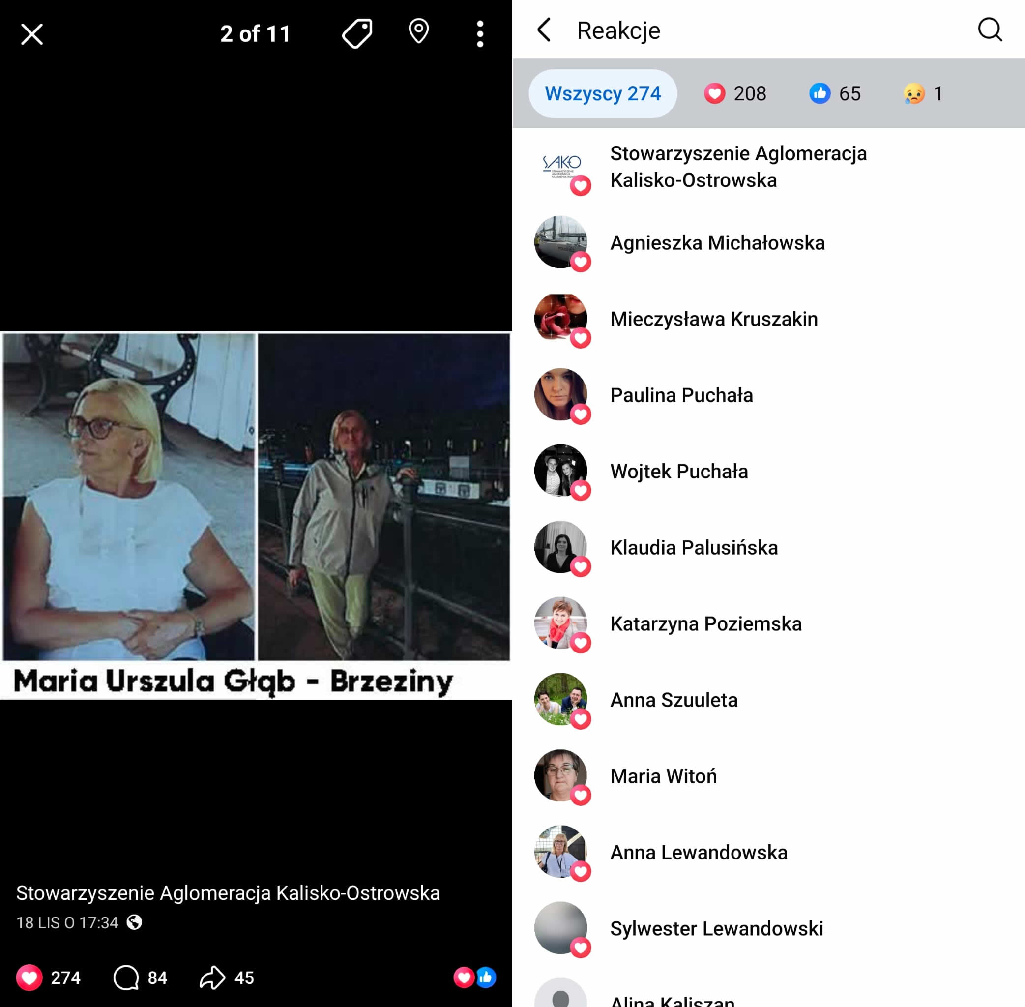 06 wyniki plebiscyt 2025 Maria Urszula Glab - Wyniki plebiscytu &bdquo;Seniorka lub senior 2025 roku w Aglomeracji Kalisko-Ostrowskiej&rdquo;