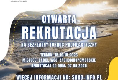 dabki 15 19pazdziernik2026 400x270 - Ogłoszenie o planowanej rekrutacji na turnus profilaktyczny